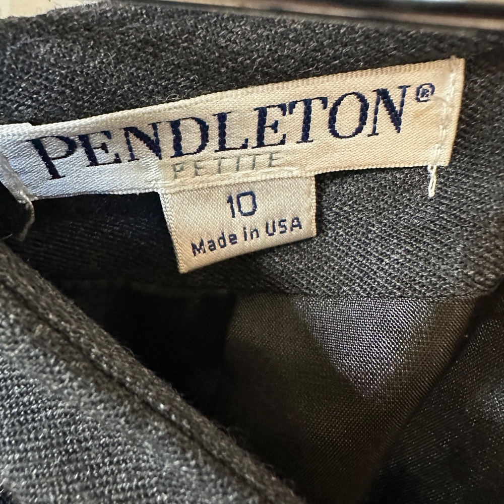 Pendleton Classic Dark Gray Wool Suit Blazer & Sk… - image 8